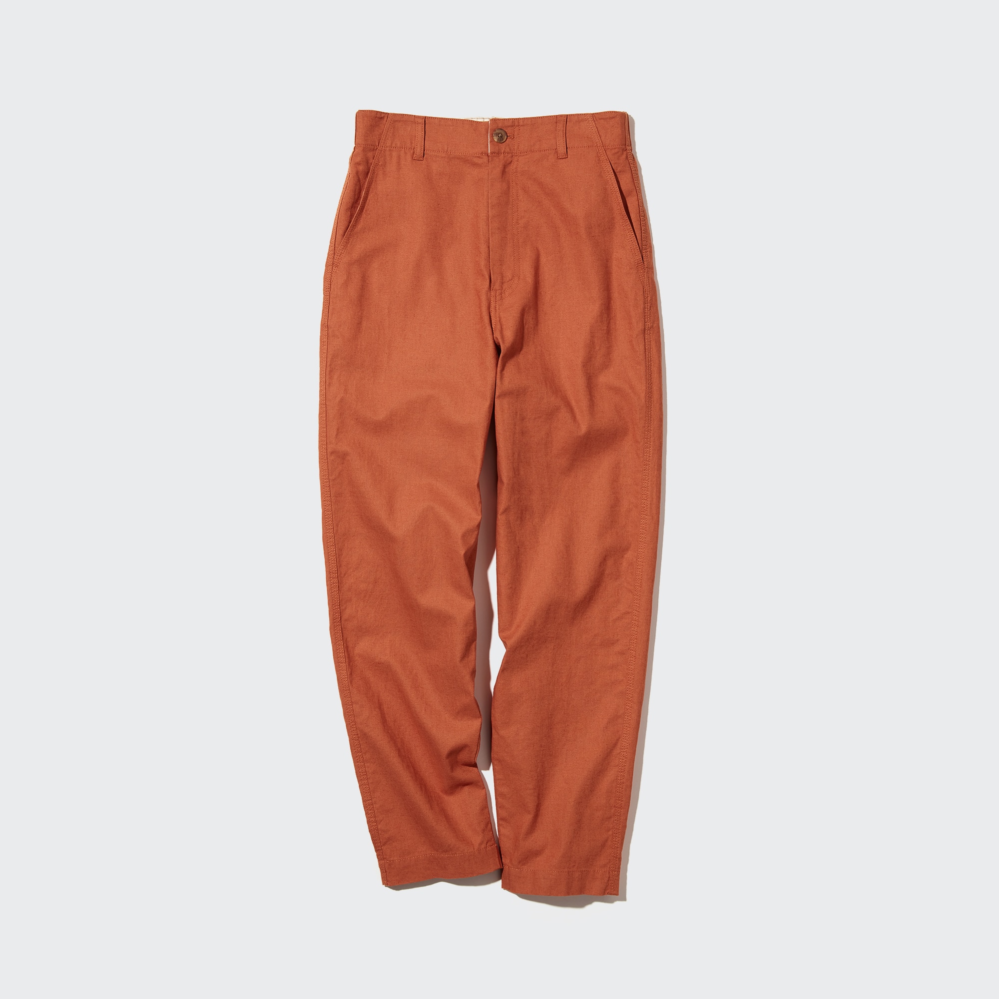Cotton-blend tapered pants