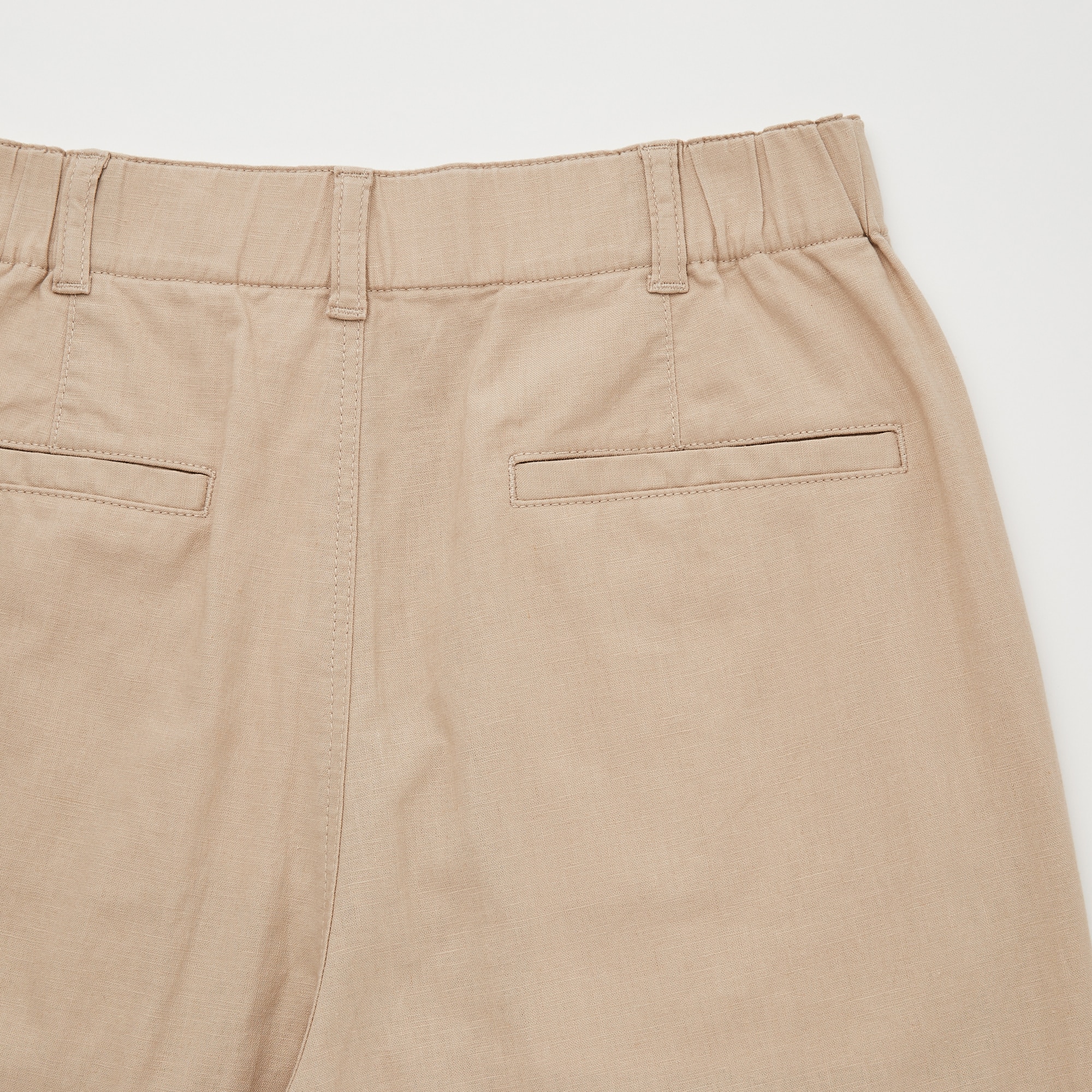 Linen-Cotton Tapered Pants