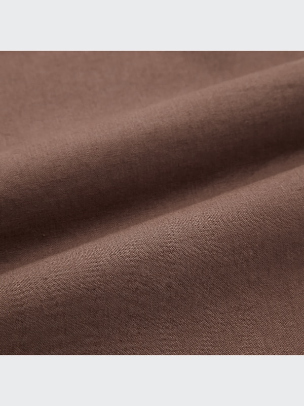 Linen-Cotton Tapered Pants