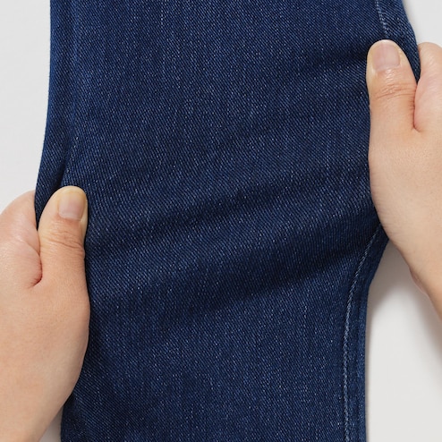 Hfyihgf Jean Look Leggings for Women High Waist Tummy Control with Pockets  Denim Printed Fake Jean Leggings Seamless(Blue,L) 