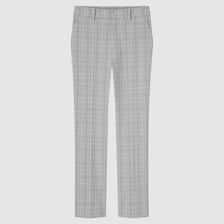 Smart Comfort Glen Checked Ankle Length Trousers