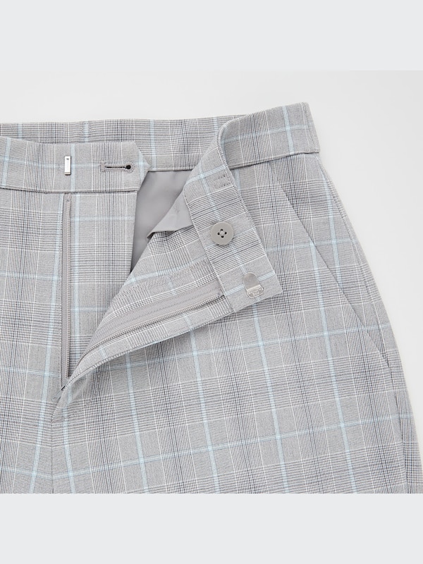 Smart Ankle Pants (2-Way Stretch Glen-Check)