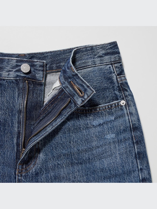 High-Rise Denim Shorts