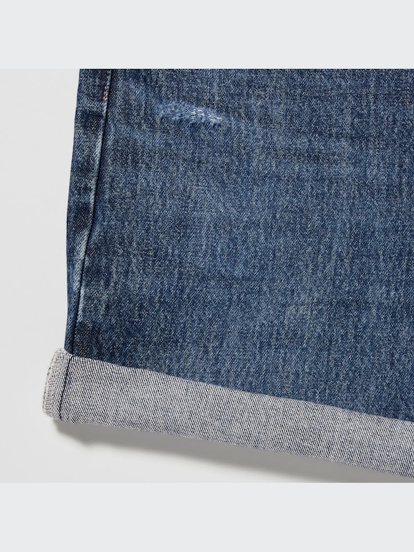 High-Rise Denim Shorts