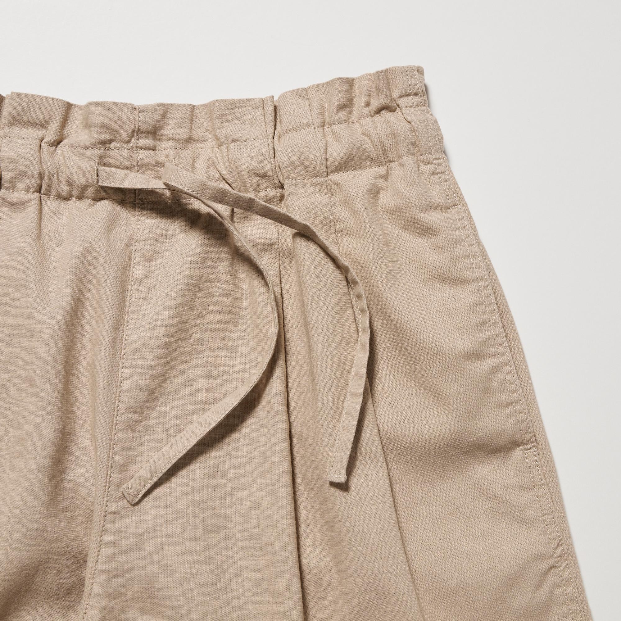 Uniqlo cotton store linen relaxed shorts