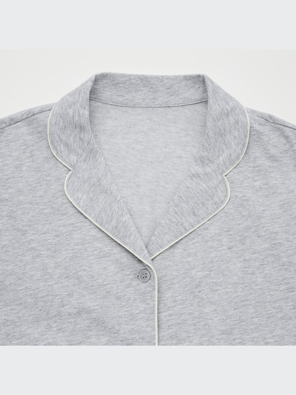 AIRism Cotton Long-Sleeve Pajamas