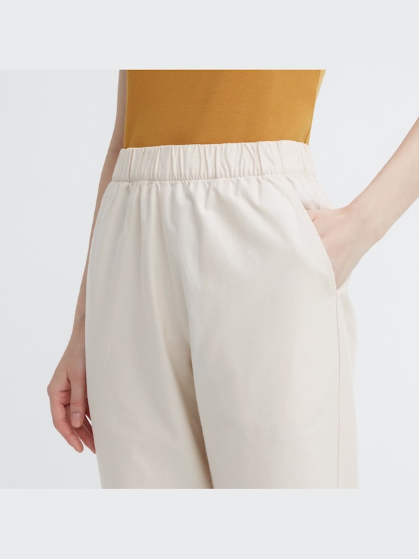 Cotton Relaxed Ankle Pants