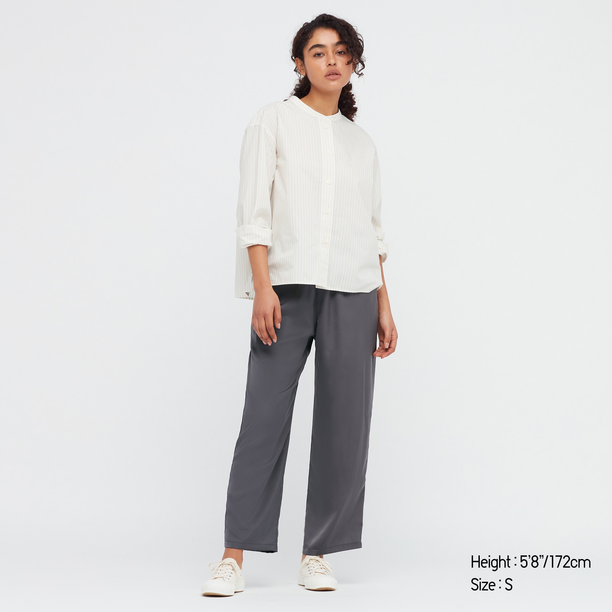 uniqlo drape jersey straight pants