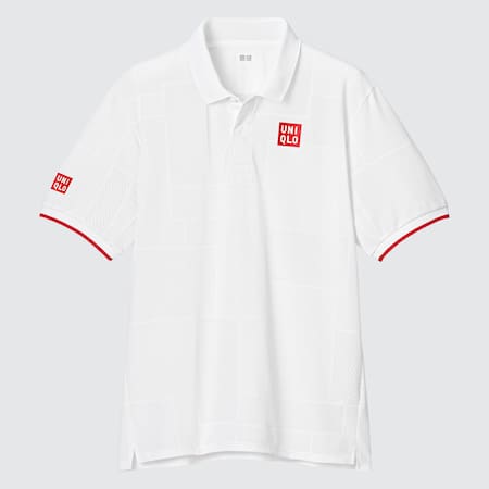 Secagem rápida Esportes Camisa de manga curta POLO DRY-EX Uniqlo