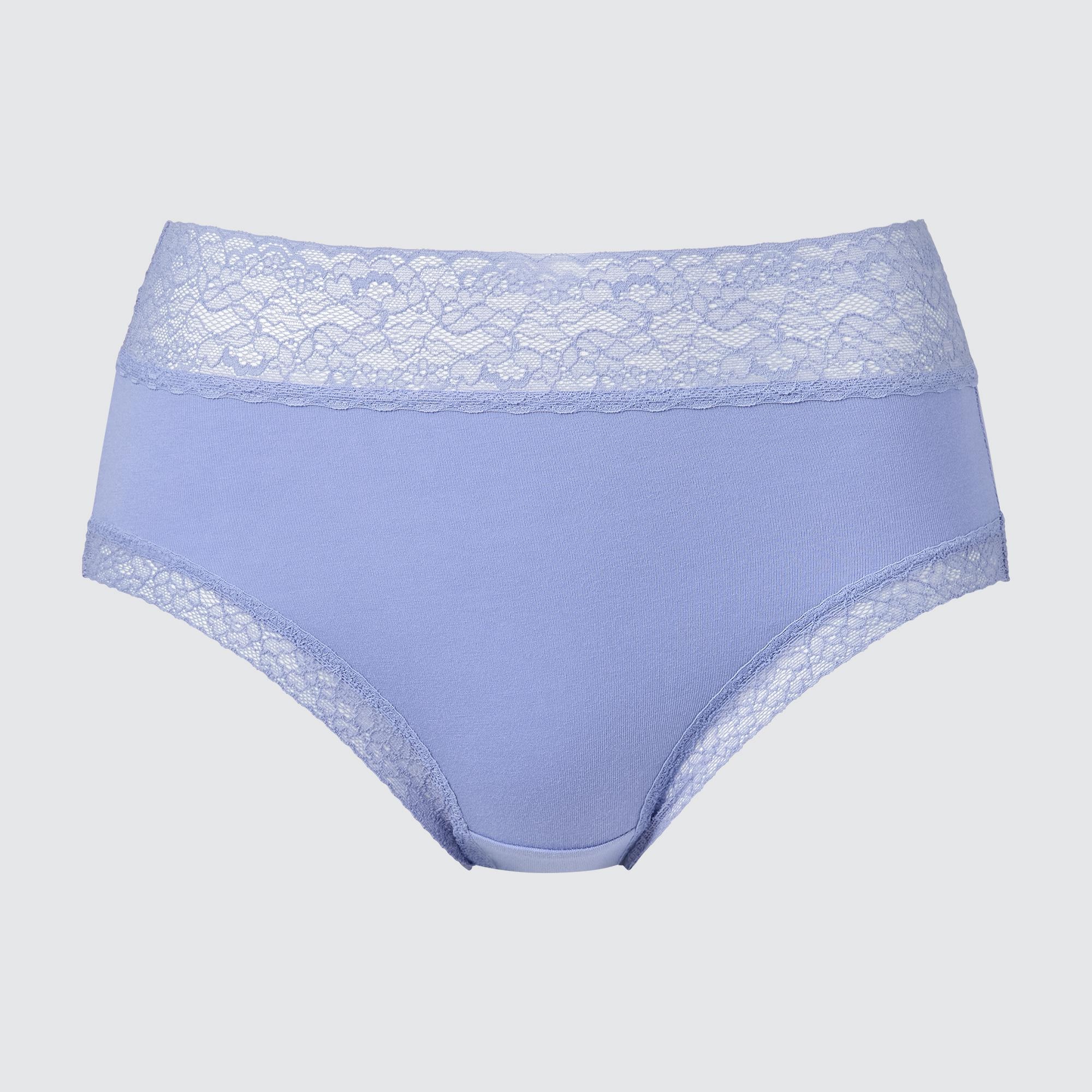 Cotone Slip Vita Alta Uniqlo Donna Abbigliamento Intimo Mutande Mutande a vita alta 