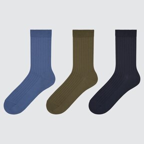 SOCKS 3P (WIDE RIBBED)