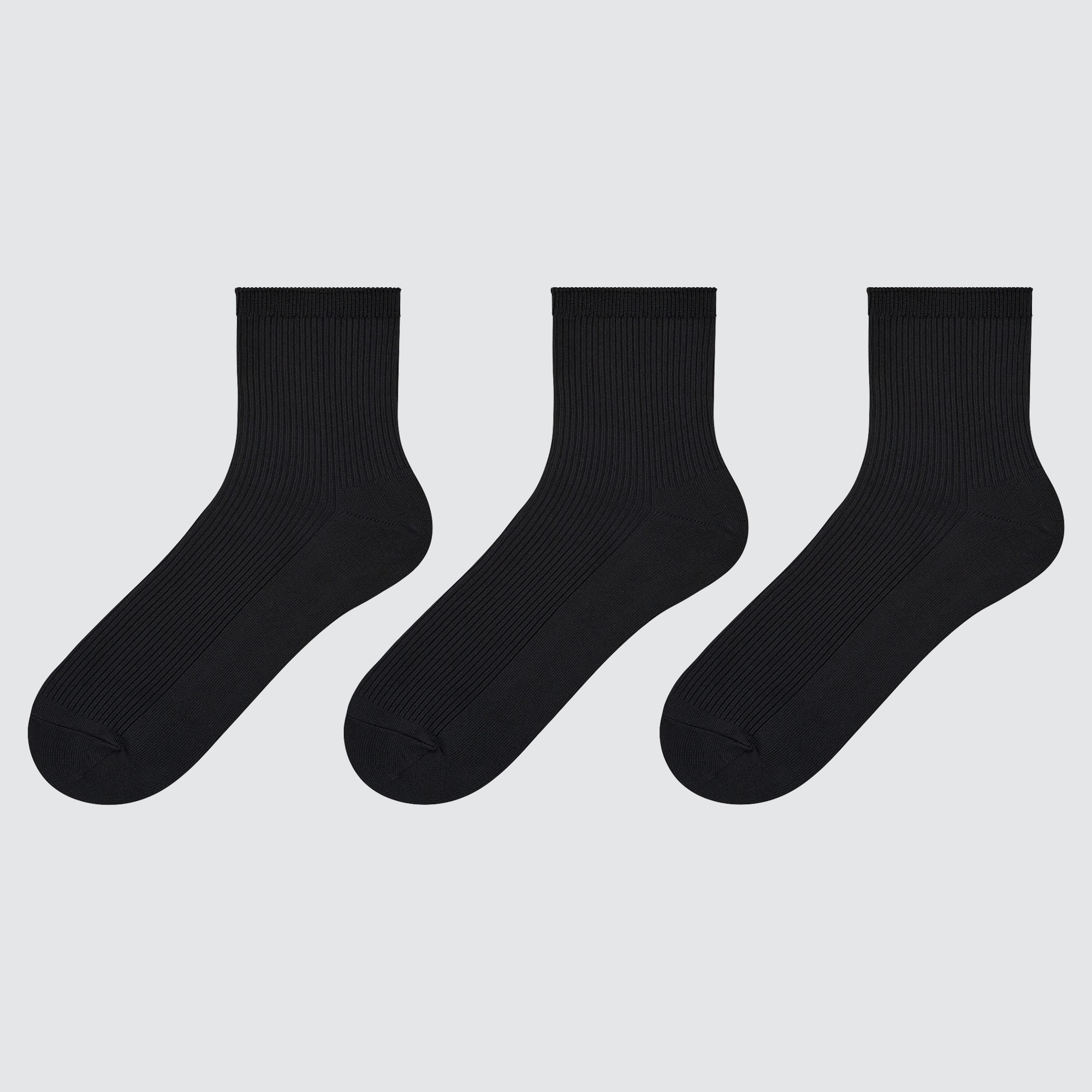 UNIQLO Ribbed Crew Socks (3 Pairs) | StyleHint