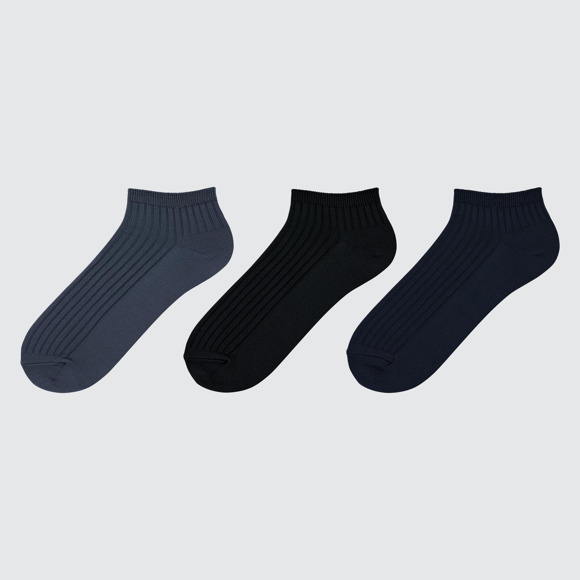 Ribbed Short Socks (3 Pairs) | UNIQLO US
