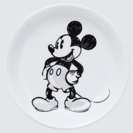 Monochrome Mickey UT Bedruckter Teller