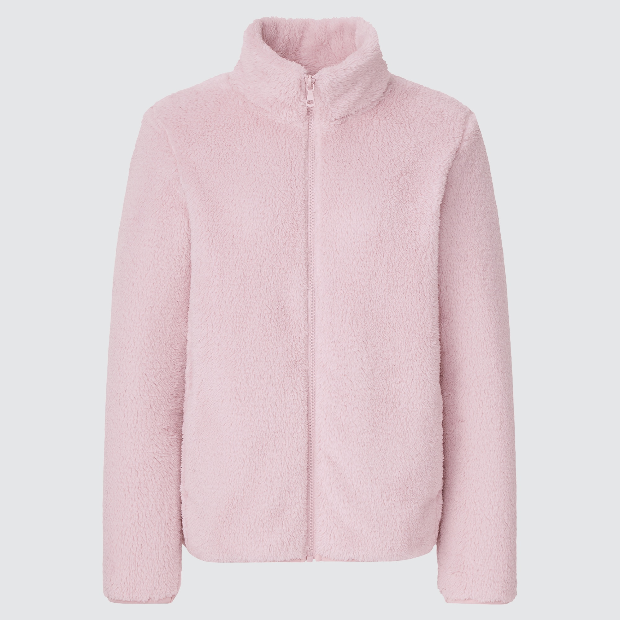 ASOS DESIGN oversized borg zip up fleece in pink