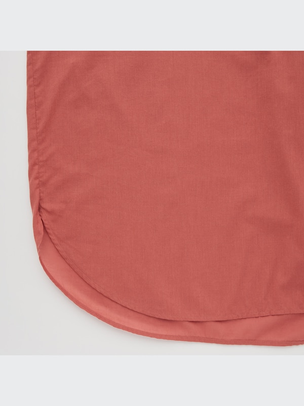 Cotton Gathered 3/4-Sleeve Tunic