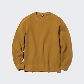 Washable Milano Ribbed Crew Neck Long-Sleeve Sweater | Wine | 2XS | Uniqlo US