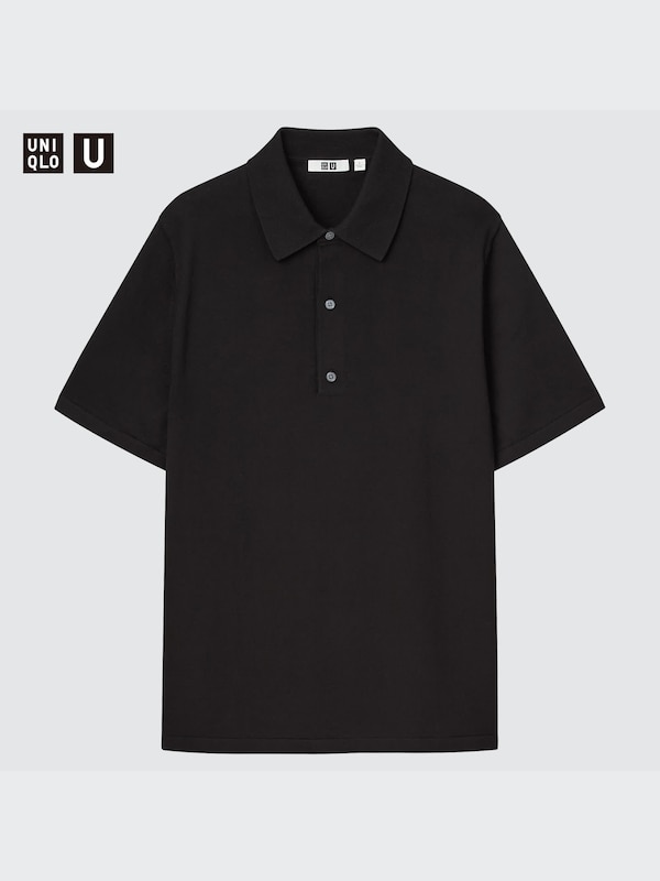 UNIQLO U KNITTED SHORT SLEEVE POLO SHIRT