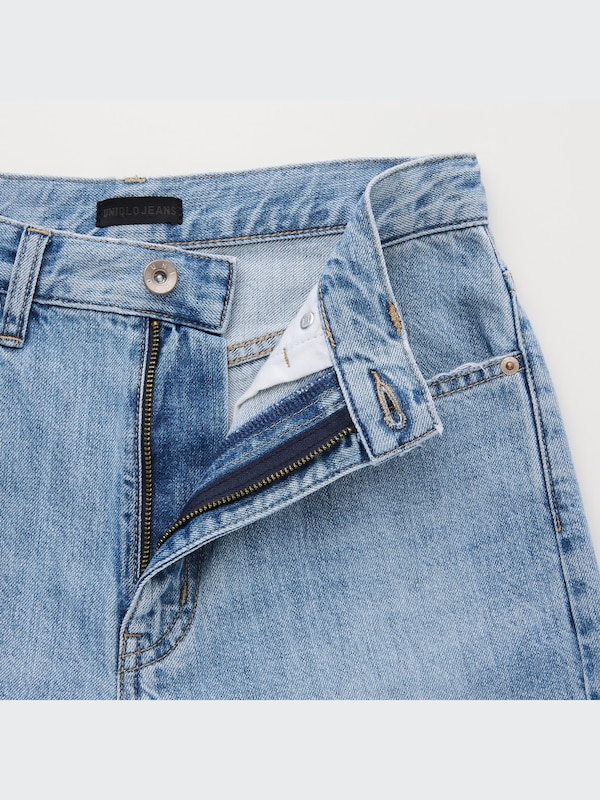 Peg Top High-Rise Damaged Jeans
