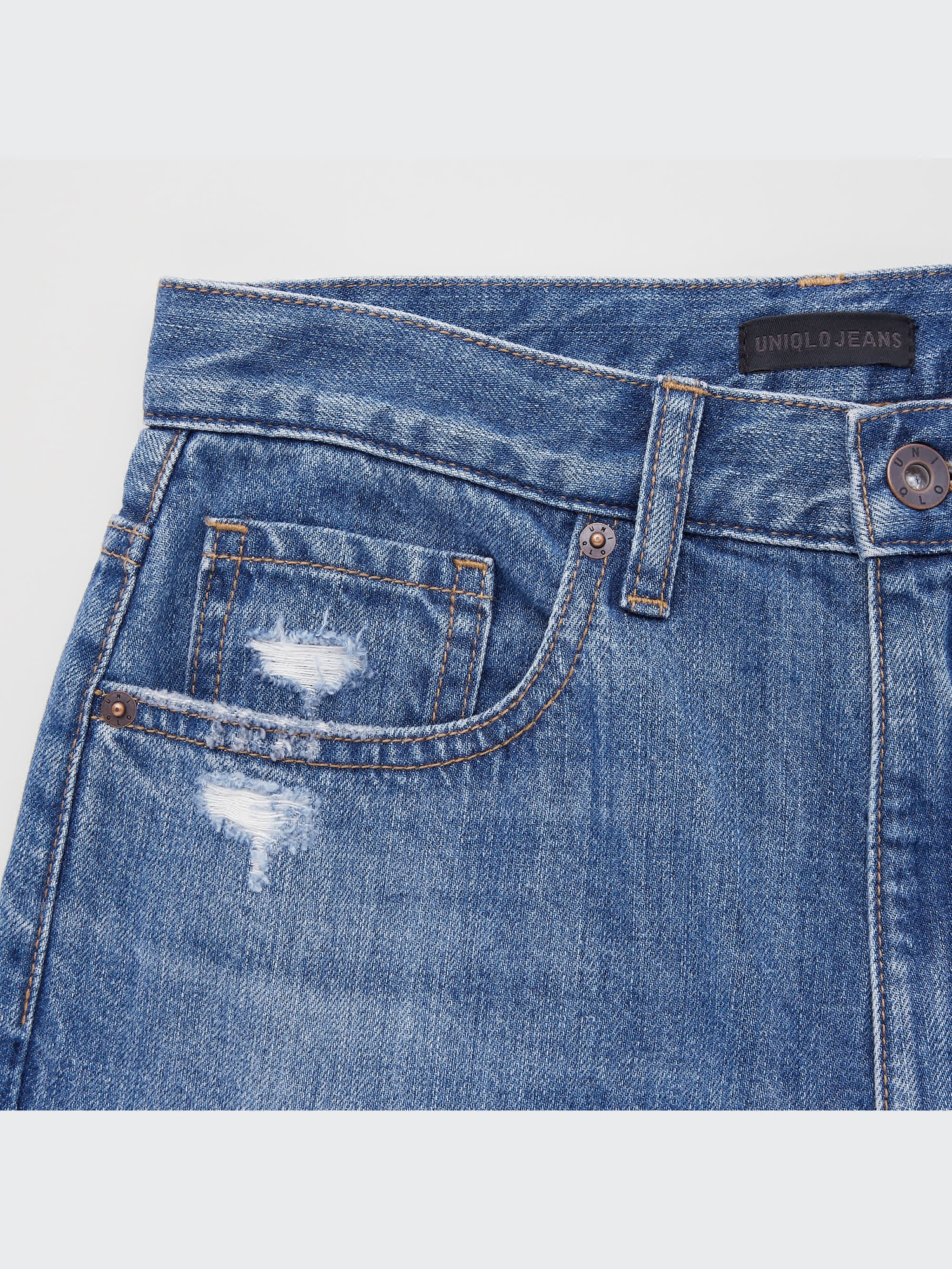 Women's Peg Top High-Rise Damaged Jeans | UNIQLO US