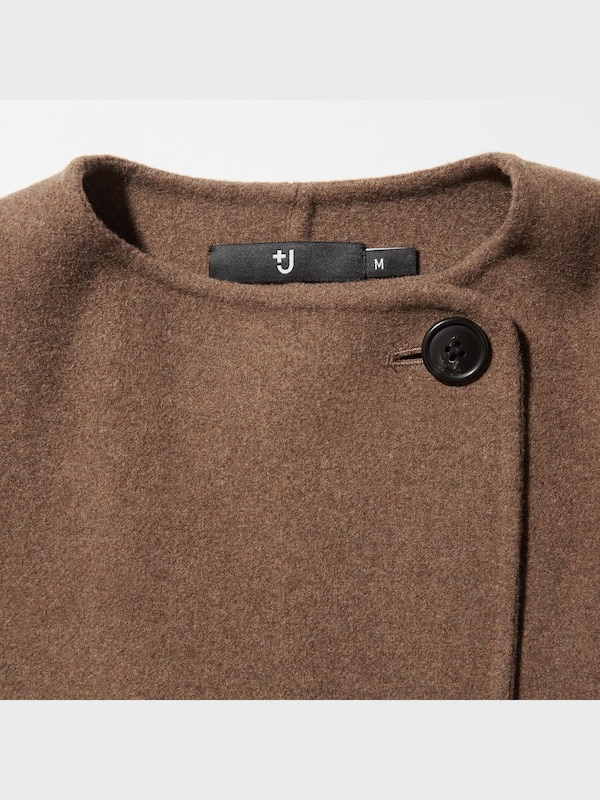 +J Double Face Collarless Jacket