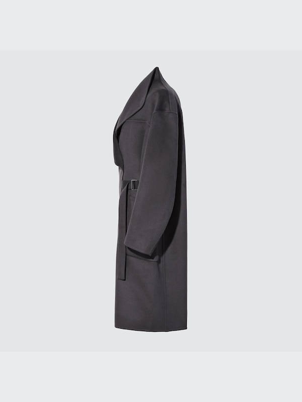 +J Cashmere Blend Collarless Coat
