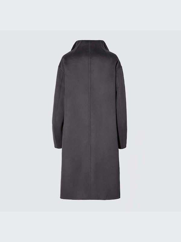+J Cashmere Blend Collarless Coat