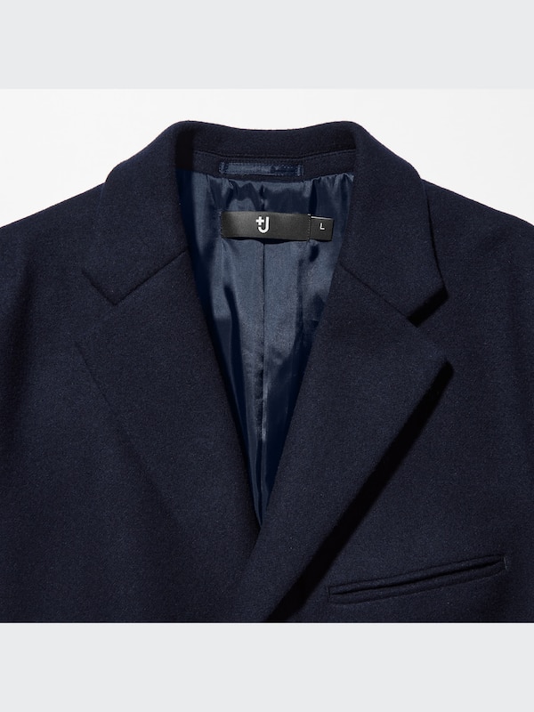 +J WOOL BLENDED CHESTERFIELD COAT