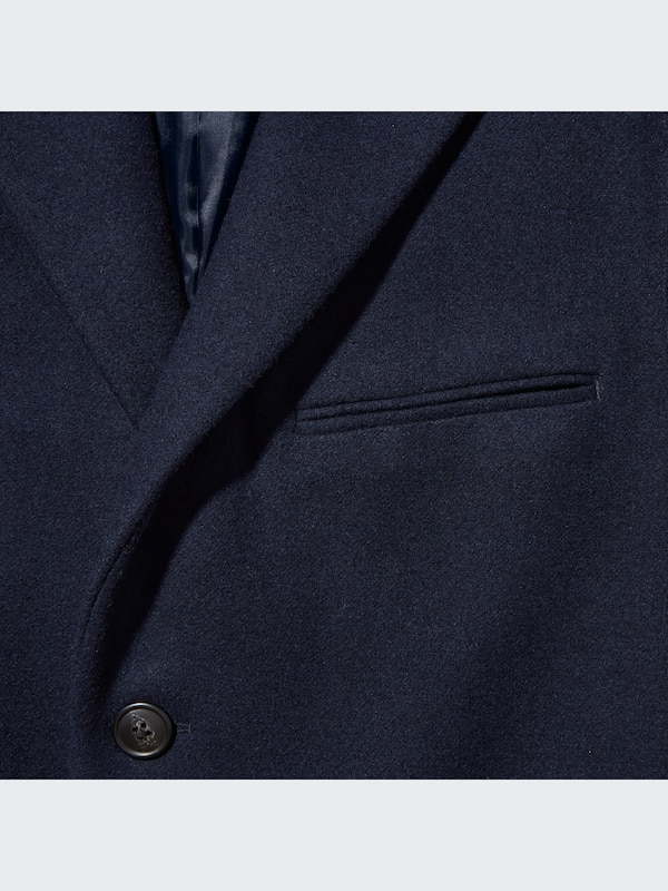 +J WOOL BLENDED CHESTERFIELD COAT