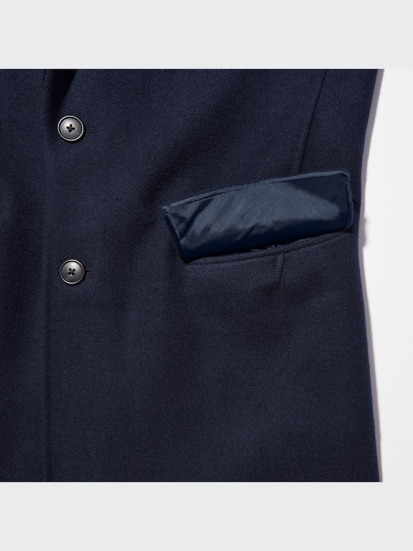 +J WOOL BLENDED CHESTERFIELD COAT