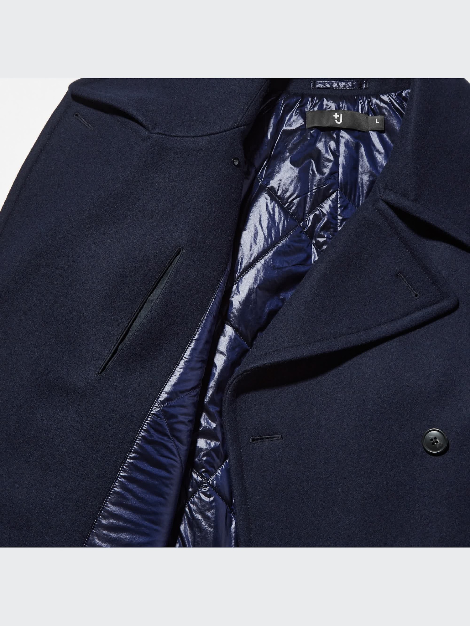 Men's +J WOOL BLENDED OVERSIZED PEA COAT | UNIQLO CA