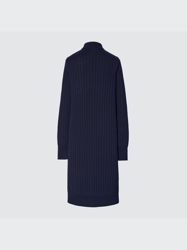 +J Extra Fine Merino Ribbed Long-Sleeve Long Cardigan