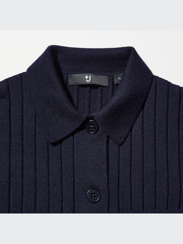 +J Extra Fine Merino Ribbed Long-Sleeve Long Cardigan