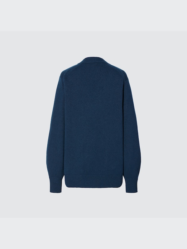 +J Middle Gauge Cashmere Blend V-Neck Long-Sleeve Cardigan