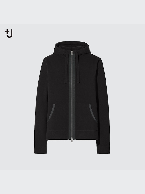 +J CASHMERE BLEND FULL-ZIP HOODIE