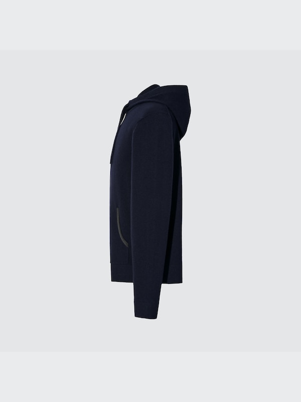 +J Cashmere-Blend Full-Zip Long-Sleeve Hoodie