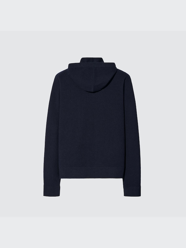 +J Cashmere-Blend Full-Zip Long-Sleeve Hoodie