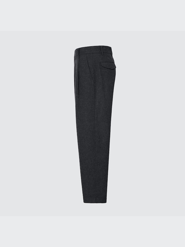 +J Wool-Blend Tucked Pants