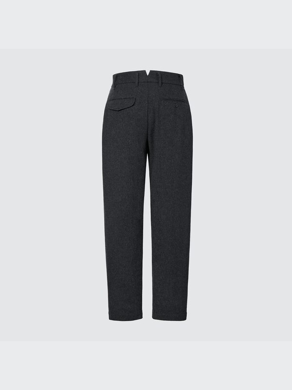+J Wool-Blend Tucked Pants