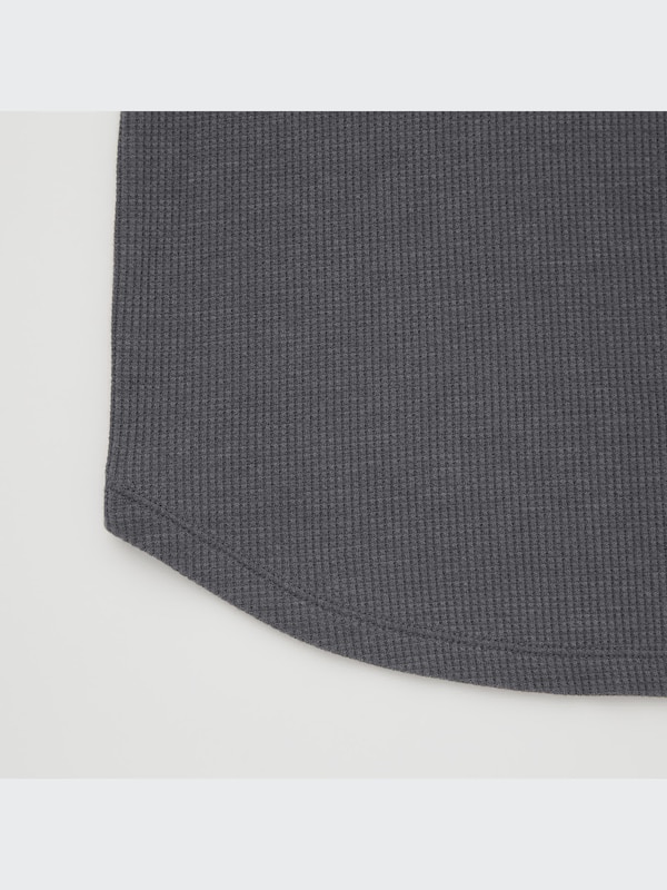 EXTRA STRETCH COTTON-BLEND WAFFLE 3/4 SLEEVE LOUNGE SET