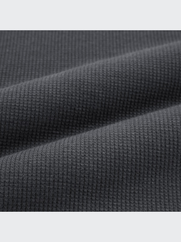 EXTRA STRETCH COTTON-BLEND WAFFLE 3/4 SLEEVE LOUNGE SET
