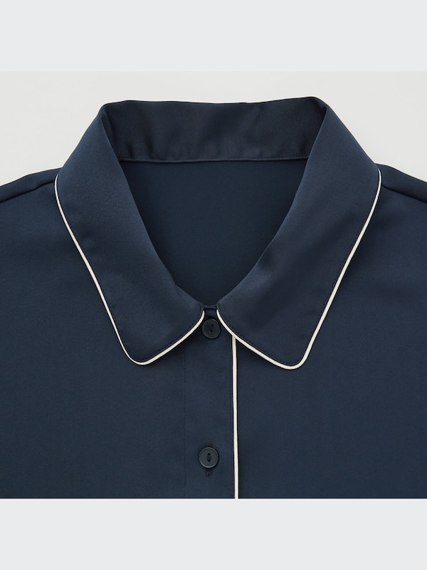 Satin Short-Sleeve Pajamas