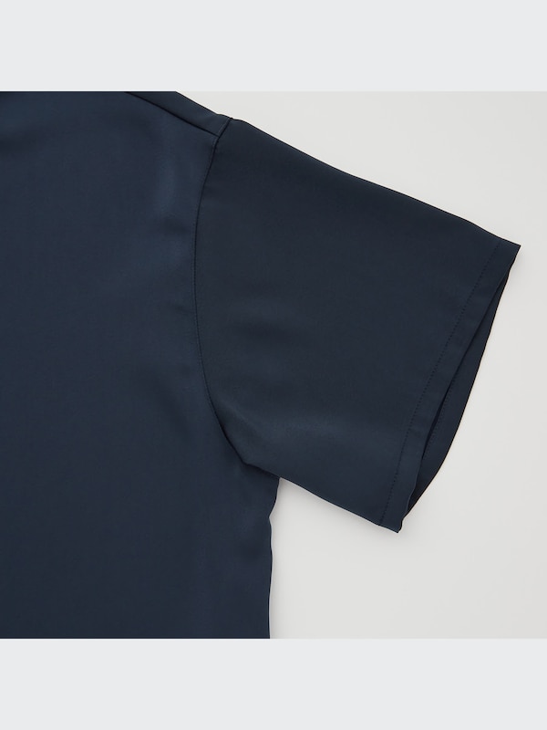 Satin Short-Sleeve Pajamas