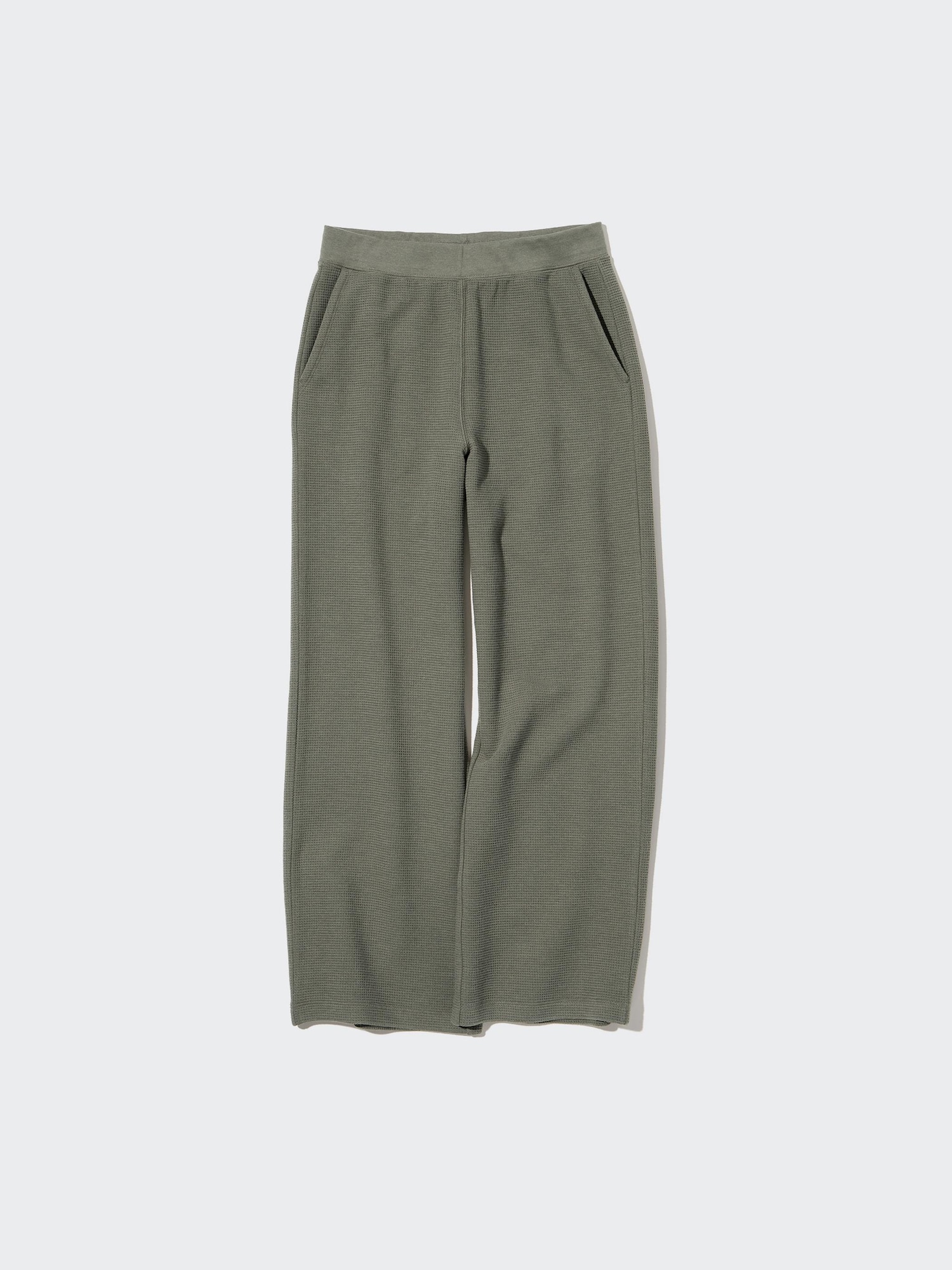 Women's EXTRA STRETCH COTTON-BLEND WAFFLE STRAIGHT PANTS