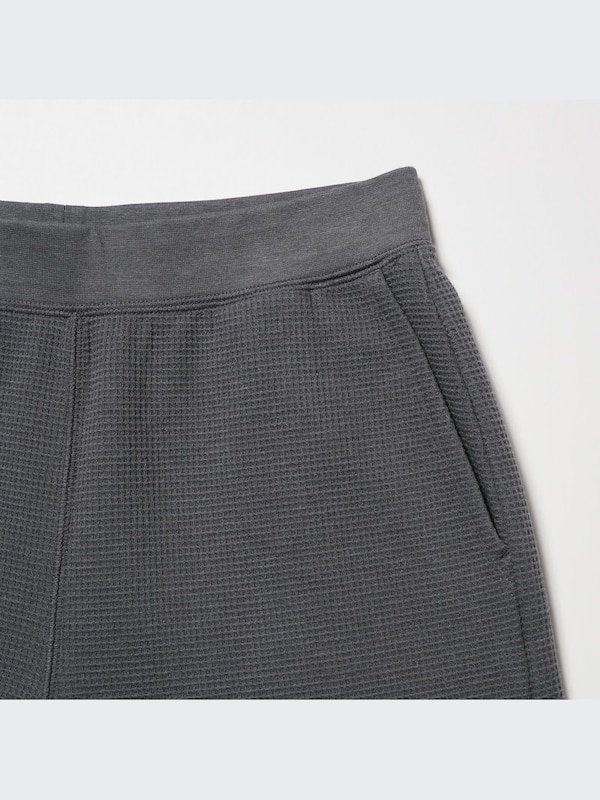 EXTRA STRETCH COTTON-BLEND WAFFLE STRAIGHT PANTS