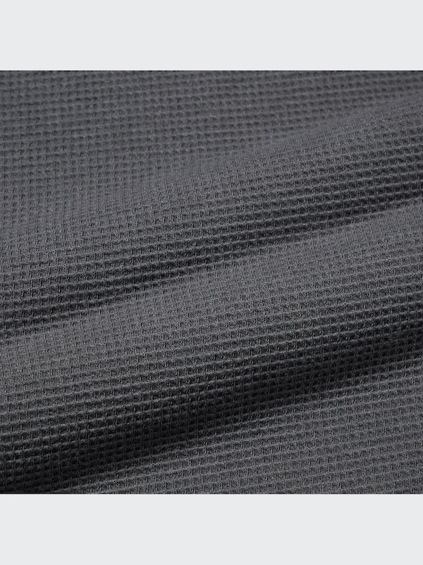 EXTRA STRETCH COTTON-BLEND WAFFLE STRAIGHT PANTS