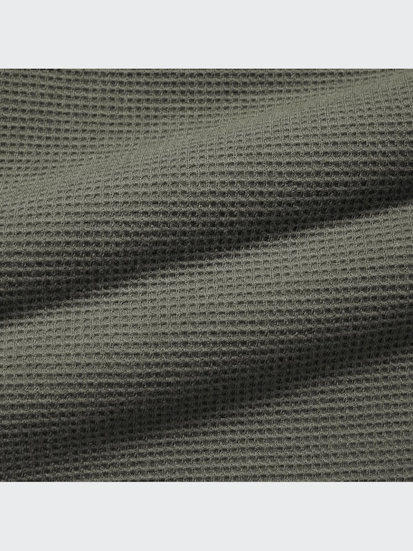 EXTRA STRETCH COTTON-BLEND WAFFLE STRAIGHT PANTS