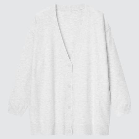 WOMEN Washable Knit Relaxed Cardigan (Long Sleeve)