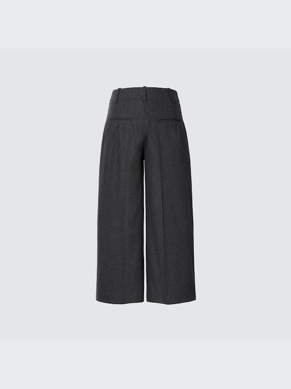 +J Wool-Blend Gaucho Pants