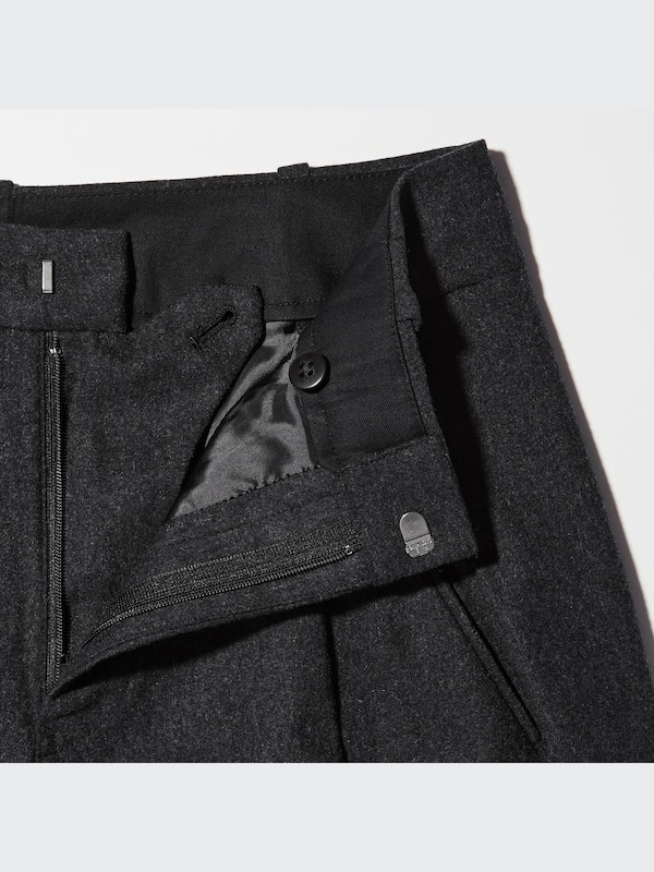 +J Wool-Blend Gaucho Pants